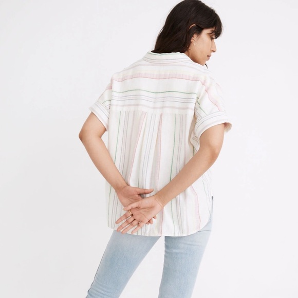 Madewell Multicolor Striped Button Down Shirt - Picture 3 of 13